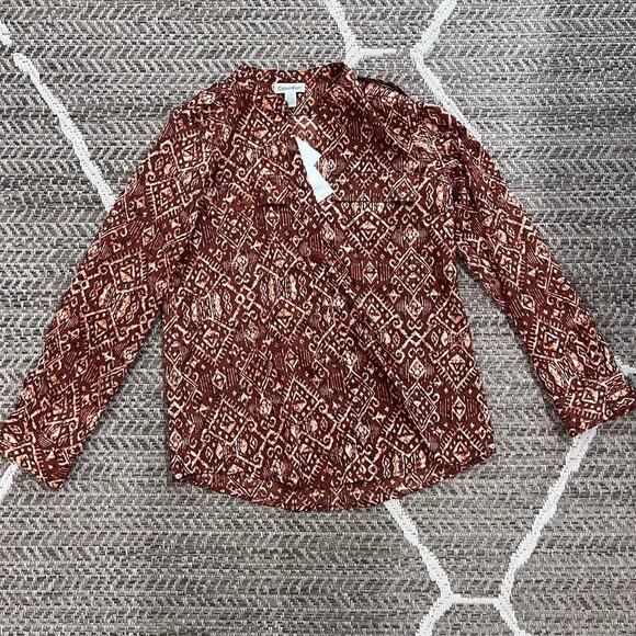 Calvin klein button down blouse sz s - Picture 1 of 4